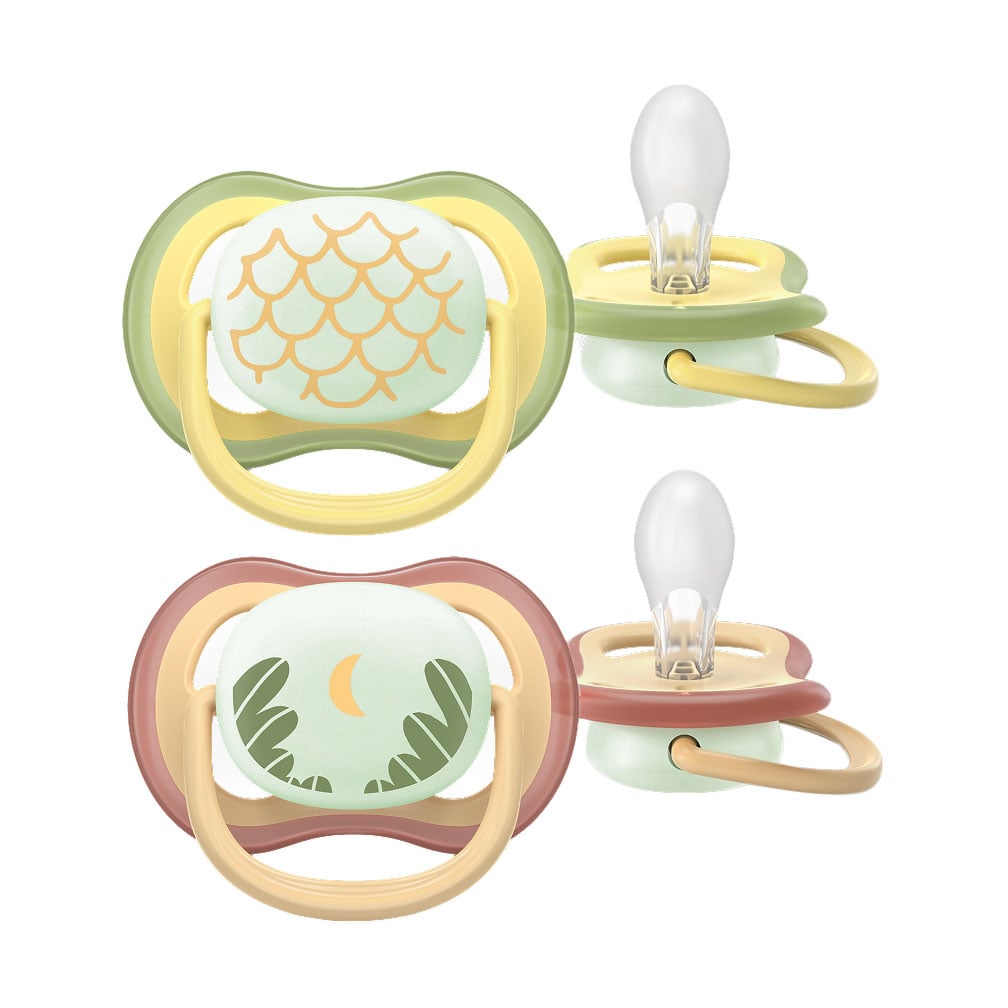 Пустушка PHILIPS AVENT Ultra Air нічна, від народження до 6 місяців, 2 шт (SCF376/27)