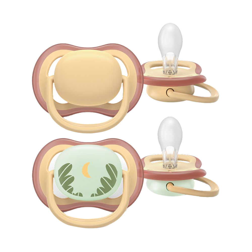 Пустушка PHILIPS AVENT Ultra Air від народження до 6 місяців, день/ніч, 2 шт (SCF087/09)