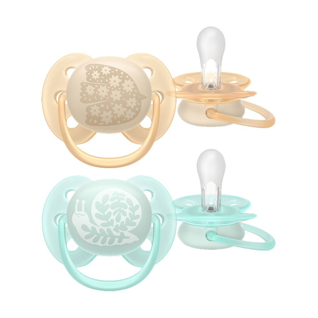 Пустушка PHILIPS AVENT Ultra Soft від народження до 6 місяців, 2 шт (SCF091/41)
